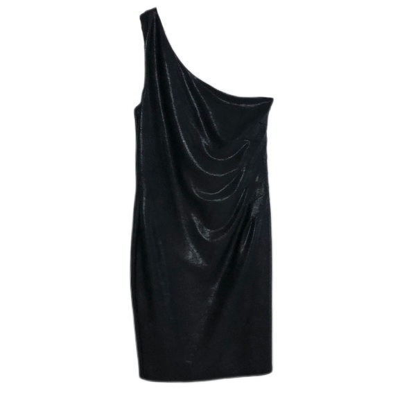 Laundry by Shelli Segal Black One Shoulder Dress - Picture 3 of 5